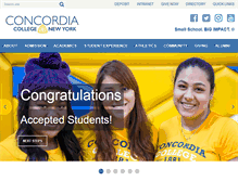 Tablet Screenshot of concordia-ny.edu